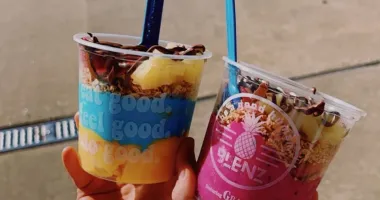 holding smoothie bowls