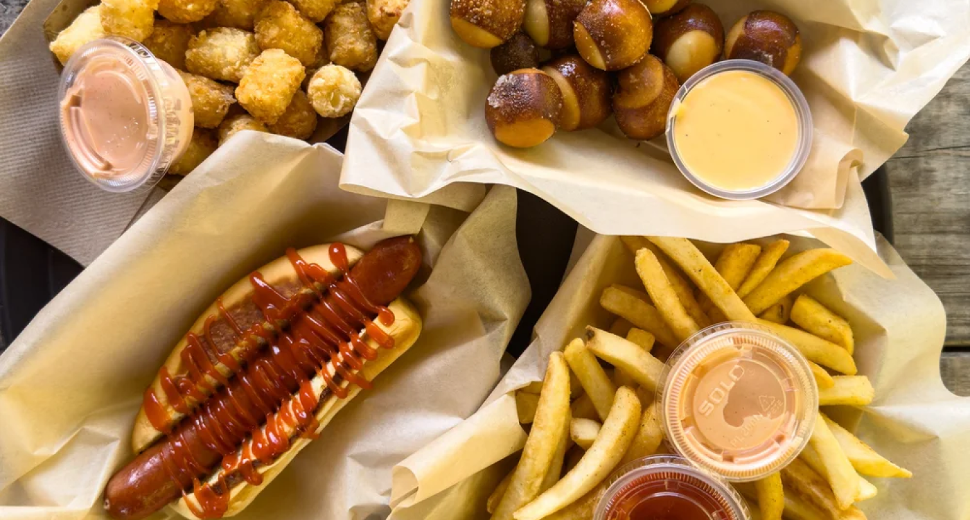 Hot Dogs, Fries, Tater Tots, Pretzel Bites